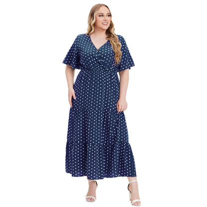 Johanna™ | Plus Size Bohemisk Midi Klänning för Dam