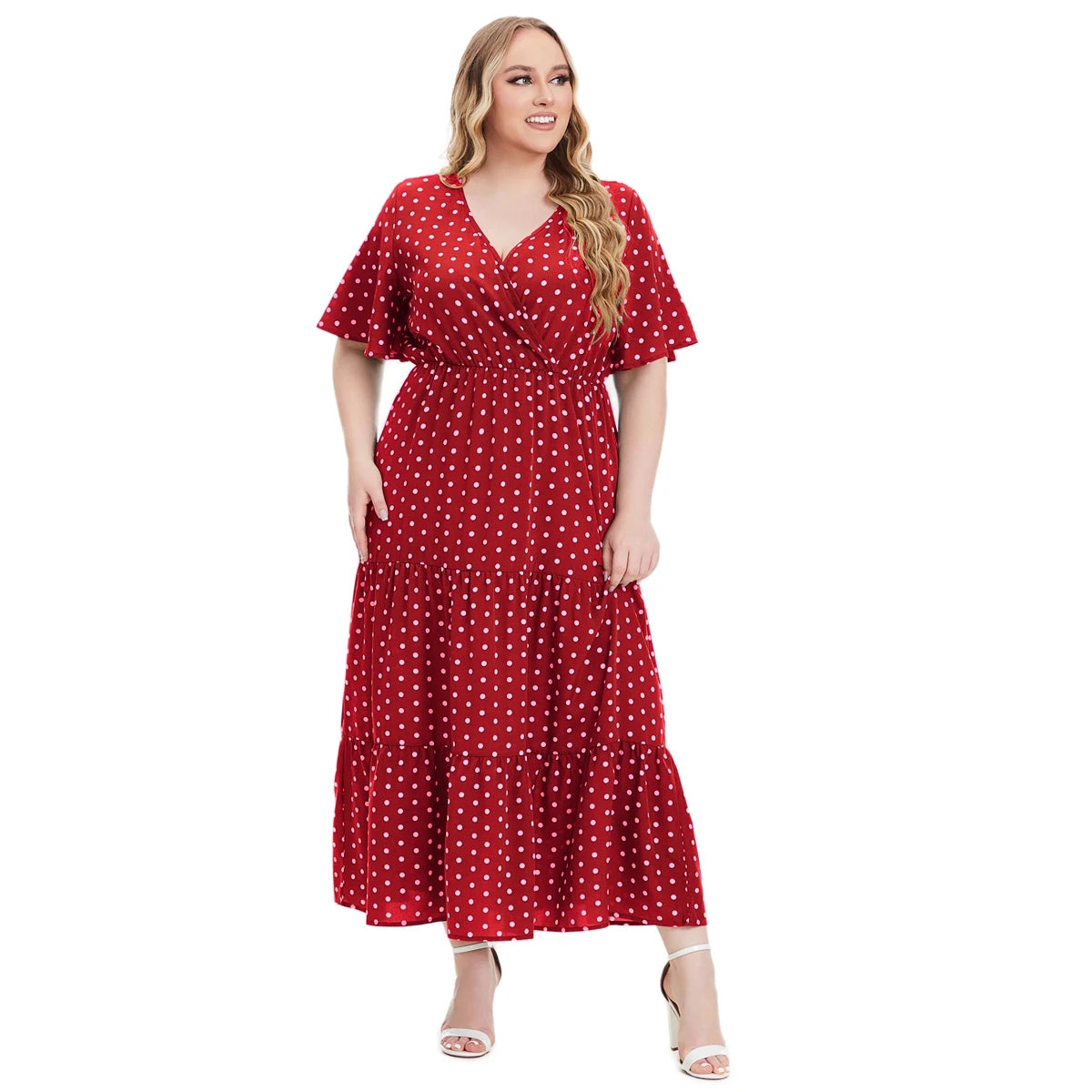 Johanna™ | Plus Size Bohemisk Midi Klänning för Dam