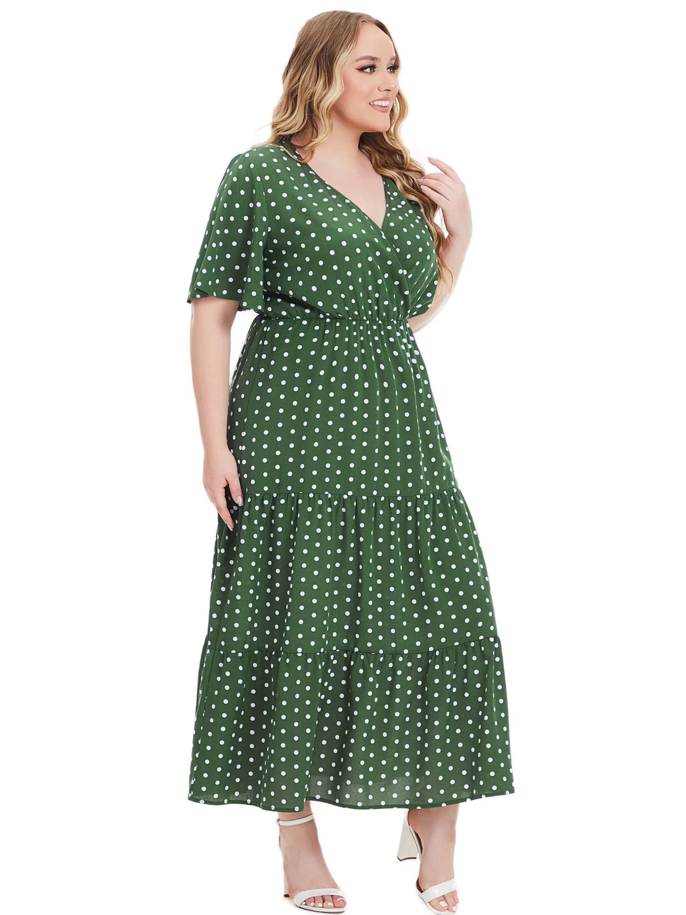 Johanna™ | Plus Size Bohemisk Midi Klänning för Dam