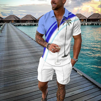 Liam | Tropicana Pikétröja & Shorts Set